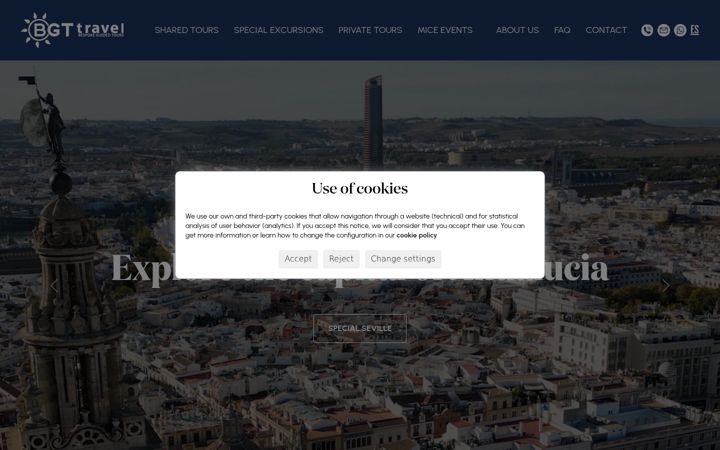 Screenshot of bgt-travel.com