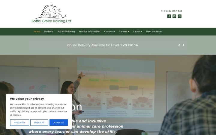Screenshot of bgt.org.uk