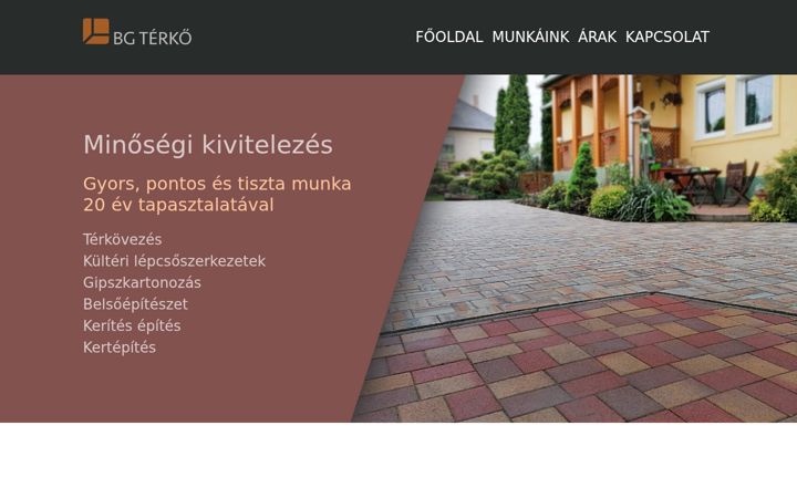 Screenshot of bgterko.hu