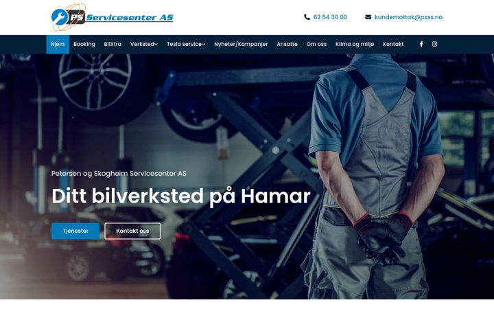 Screenshot of bgverksted.no