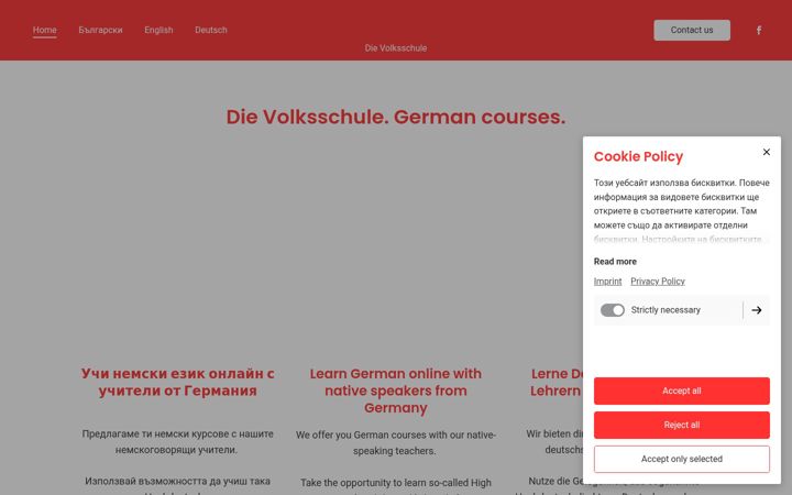Screenshot of bgvolksschule.com