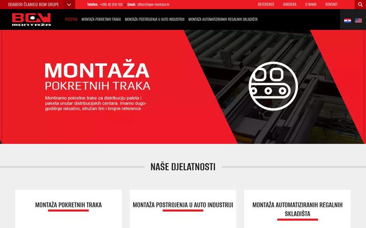 Screenshot of bgw-montaza.hr