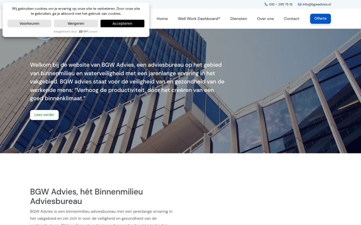 Screenshot of bgwadvies.nl