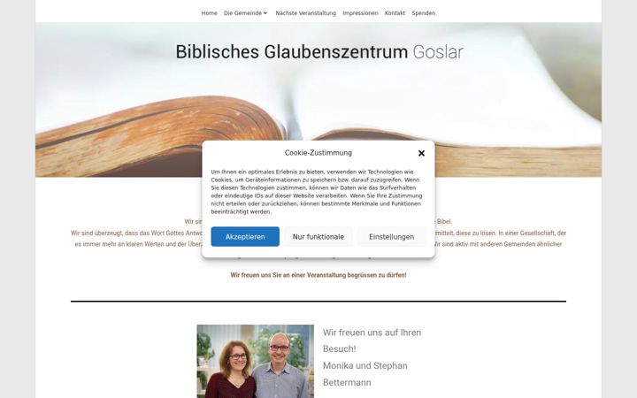 Skärmbild av bgz-goslar.de