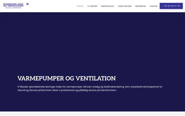 Screenshot of bh-agro.dk
