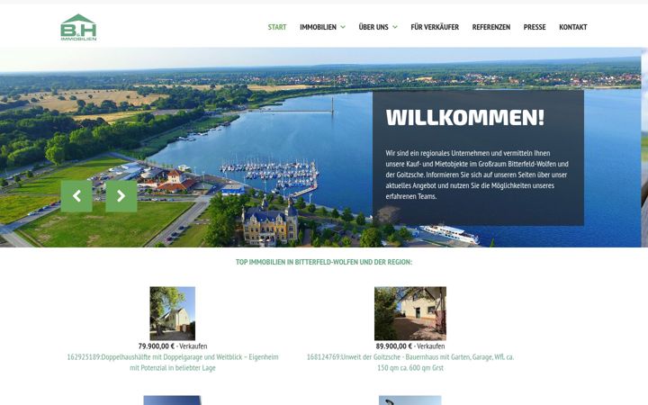 Screenshot of bh-immo-service.de