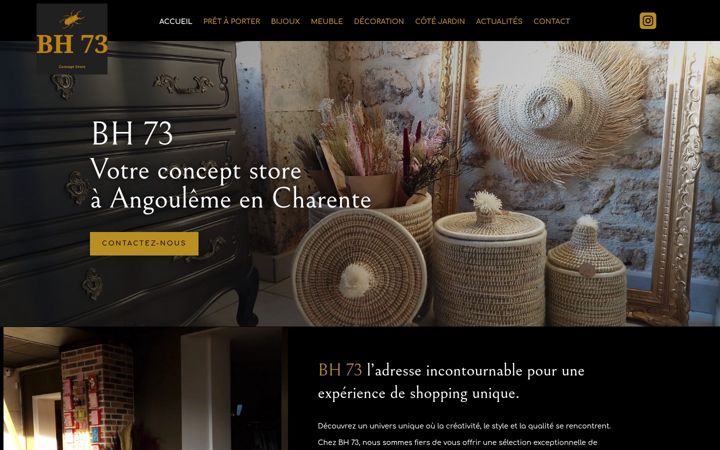 Screenshot of bh73-concept-store.fr