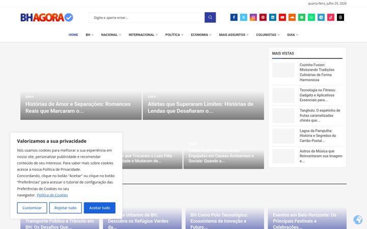 Screenshot of bhagora.com.br