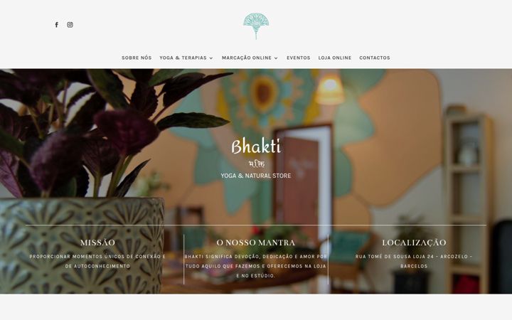 Screenshot of bhakti-yoga.pt