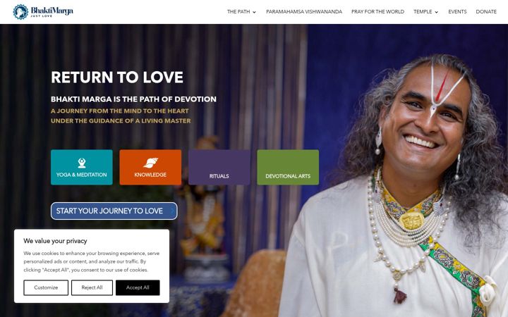 Screenshot of bhaktimarga.co.uk