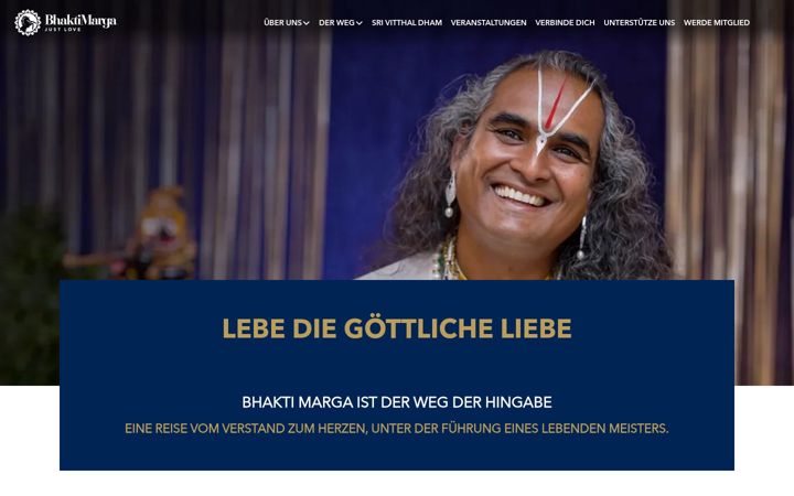 Screenshot of bhaktimarga.de