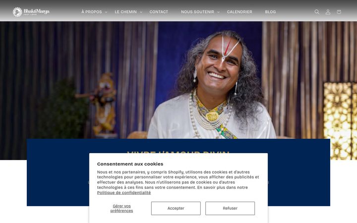 Screenshot of bhaktimarga.fr