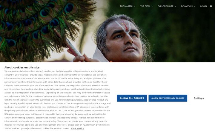 Screenshot stránky bhaktimarga.org