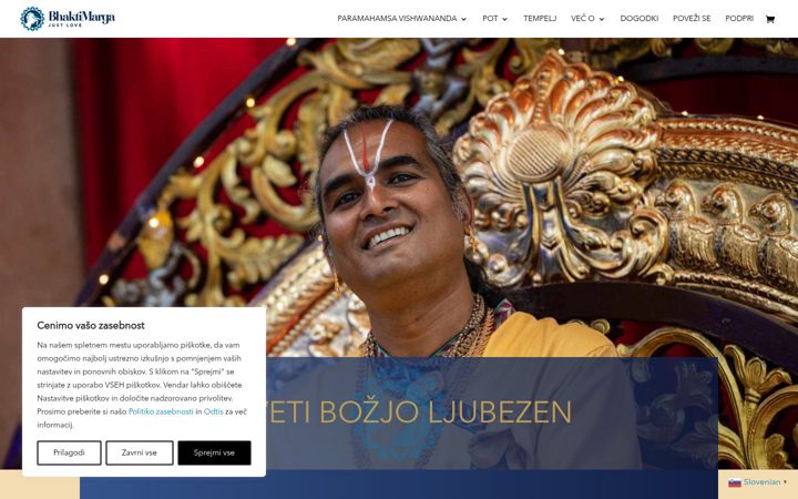 Screenshot di bhaktimarga.si