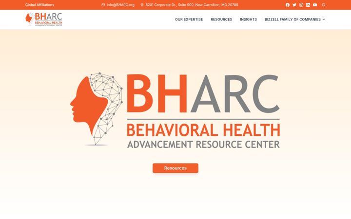 Screenshot of bharc.org