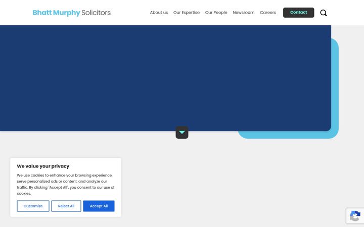 Screenshot of bhattmurphy.co.uk