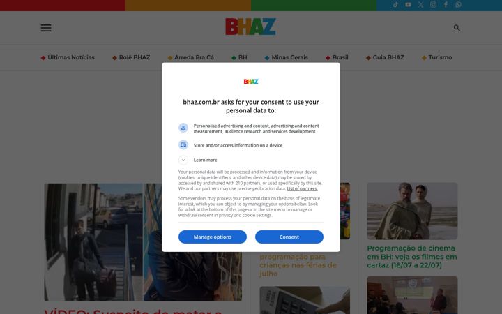 Screenshot of bhaz.com.br
