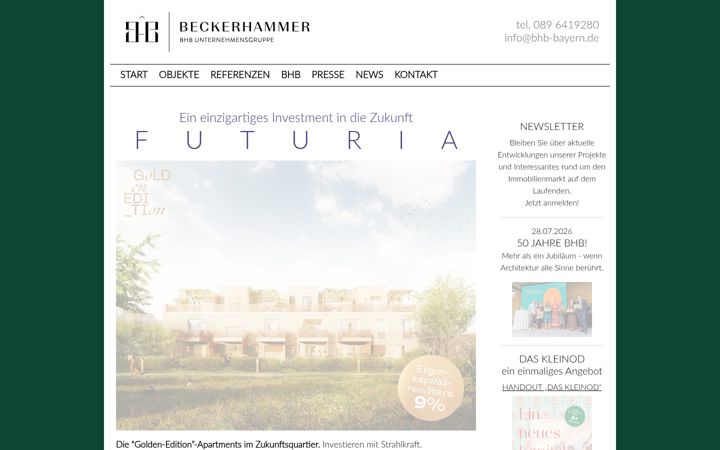 Screenshot of bhb-bayern.de