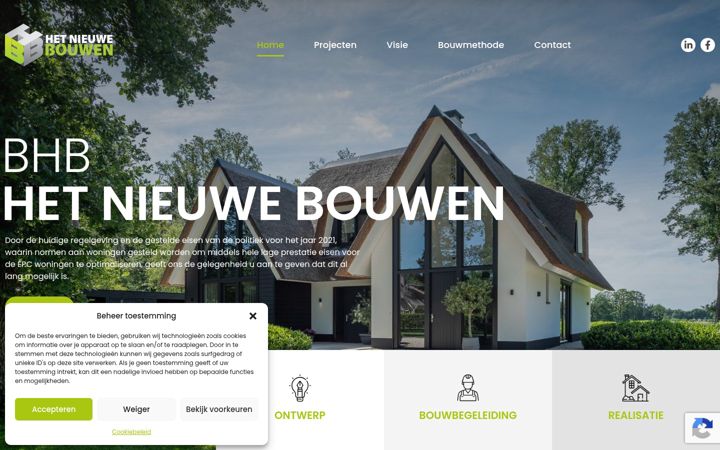Skjámynd af bhbhetnieuwebouwen.nl