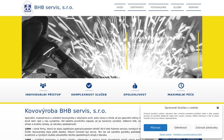 Screenshot of bhbservis.cz