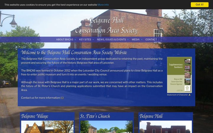 Screenshot of bhcas.org
