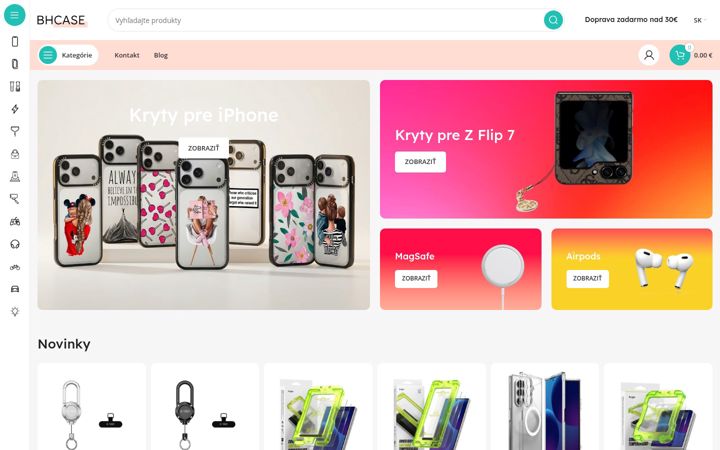 Screenshot of bhcase.sk