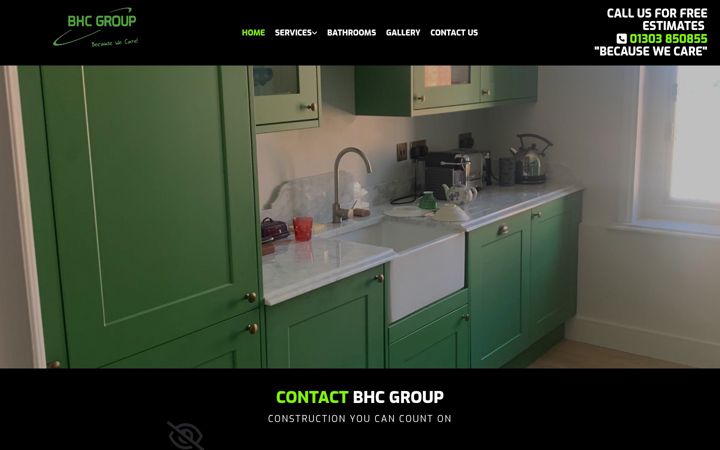 Snimka zaslona za bhcgroup.co.uk