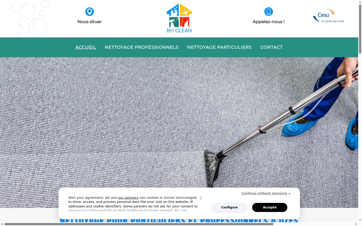 Screenshot tal-banner tal-kunsens muri qabel kwalunkwe interazzjoni