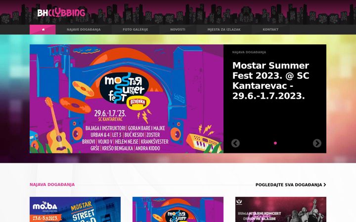 Screenshot von bhclubbing.com