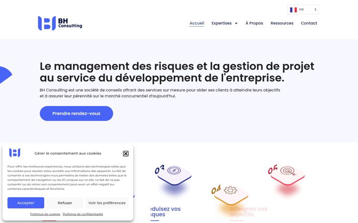 Screenshot of bhconsulting76.com