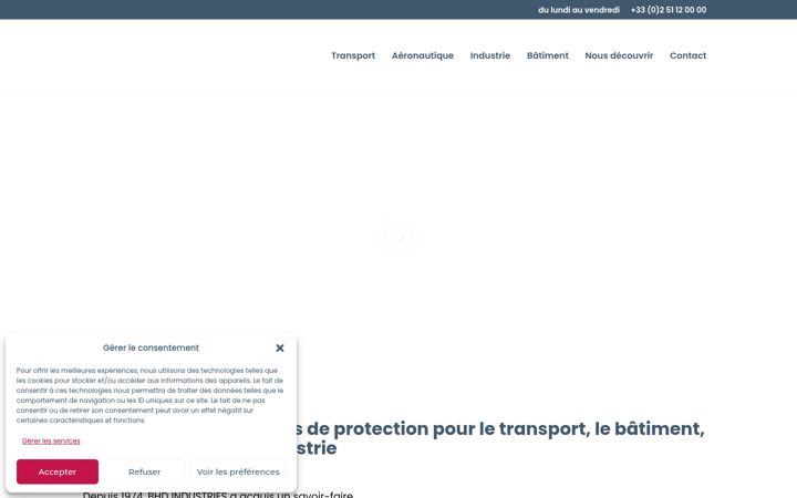 Snímek obrazovky bhd-industries.fr