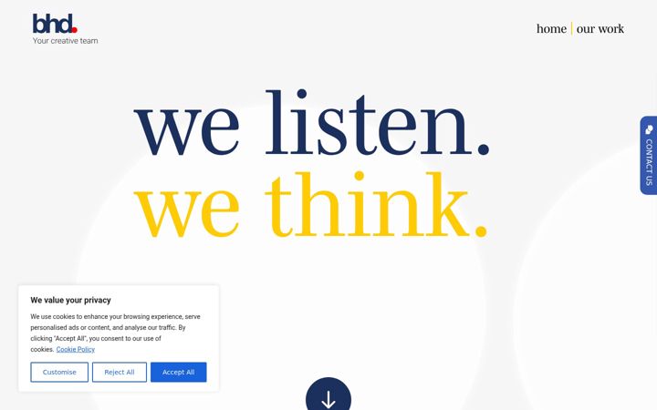Screenshot di bhdcreative.co.uk