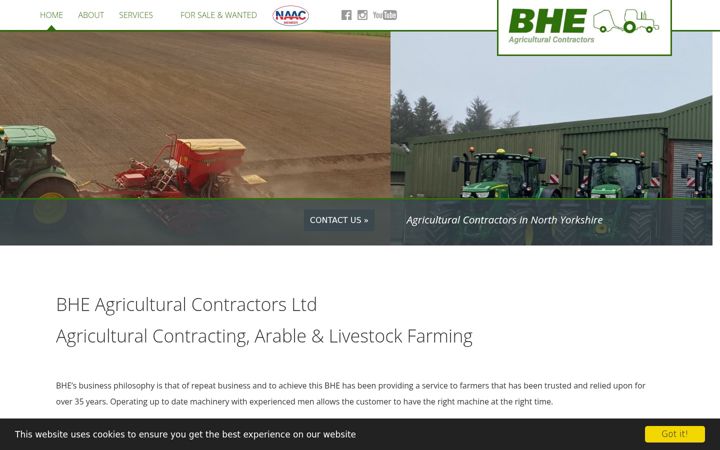 Screenshot of bhecontracting.co.uk