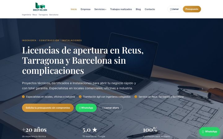 Screenshot of bheemnelson.com