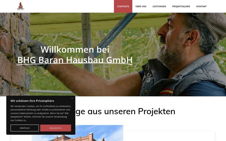 Screenshot of bhgfassaden.de