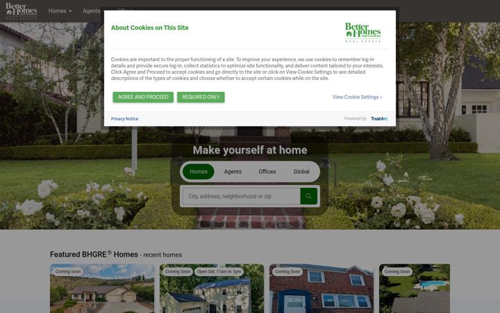 Screenshot of bhgre.com