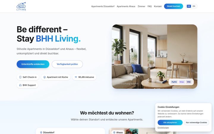 Screenshot of bhh-living.de