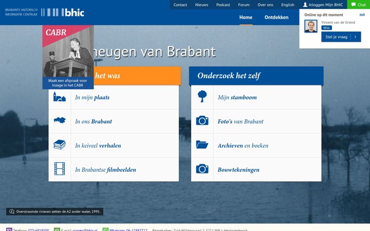 Screenshot of bhic.nl