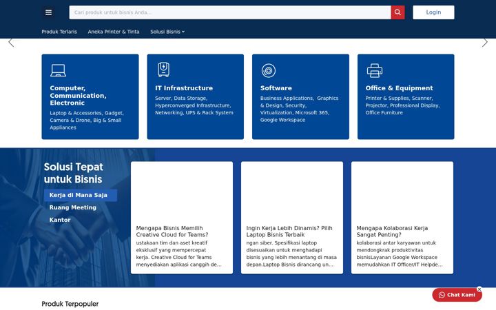 Screenshot of bhinneka.com