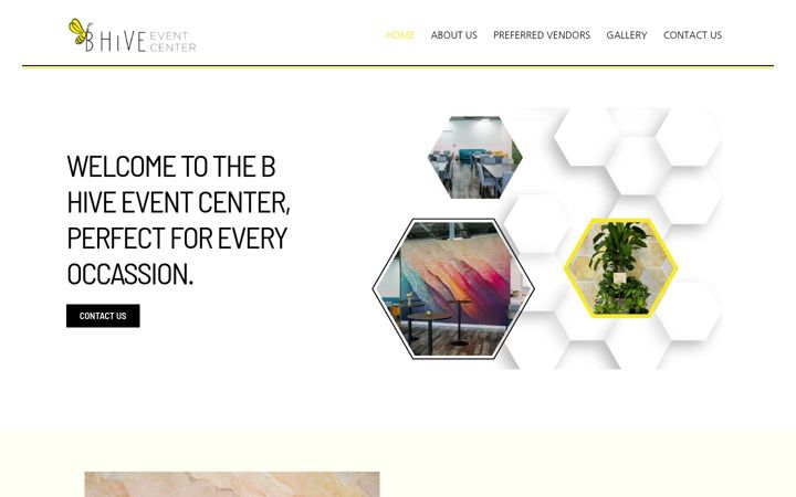 Screenshot of bhiveeventcenter.com