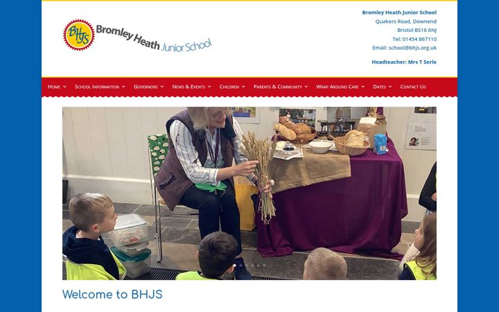 Screenshot of bhjs.org.uk