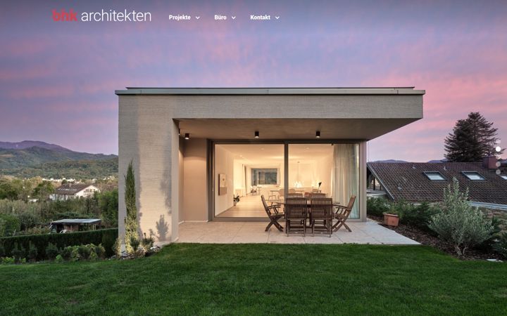 Screenshot of bhk-architekten.com