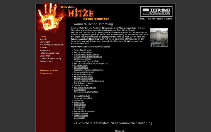 Screenshot stránky bhkwzubehoer.de