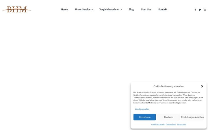 Screenshot stránky bhm-makler.de