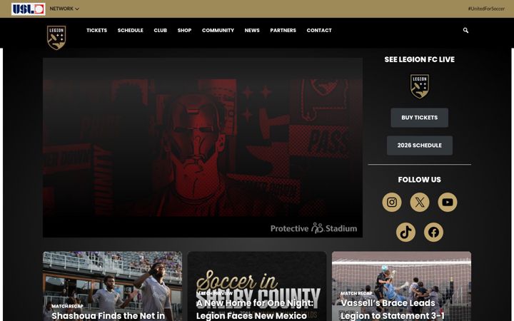 Screenshot of bhmlegion.com