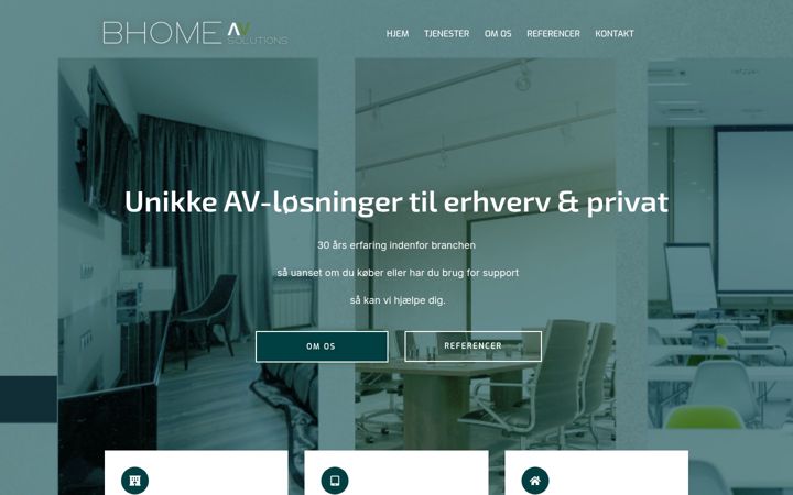 Screenshot of bhome-av.dk