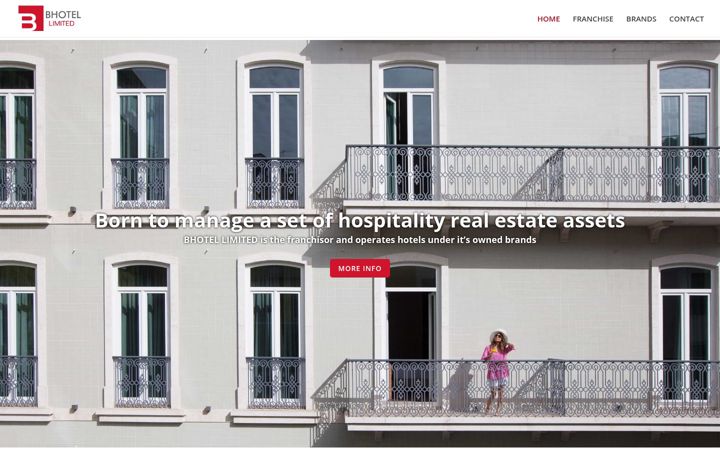 Screenshot of bhotellimited.com