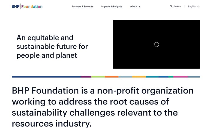 Screenshot of bhp-foundation.org
