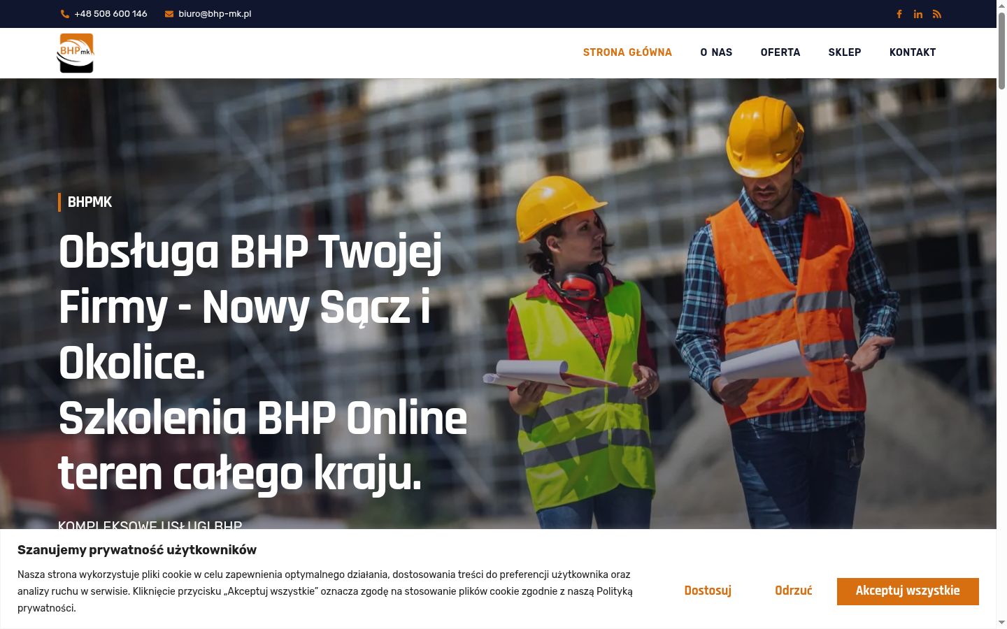 Screenshot tal-banner tal-kunsens muri qabel kwalunkwe interazzjoni