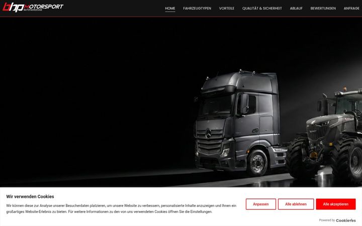 Screenshot of bhp-nutzfahrzeuge.de